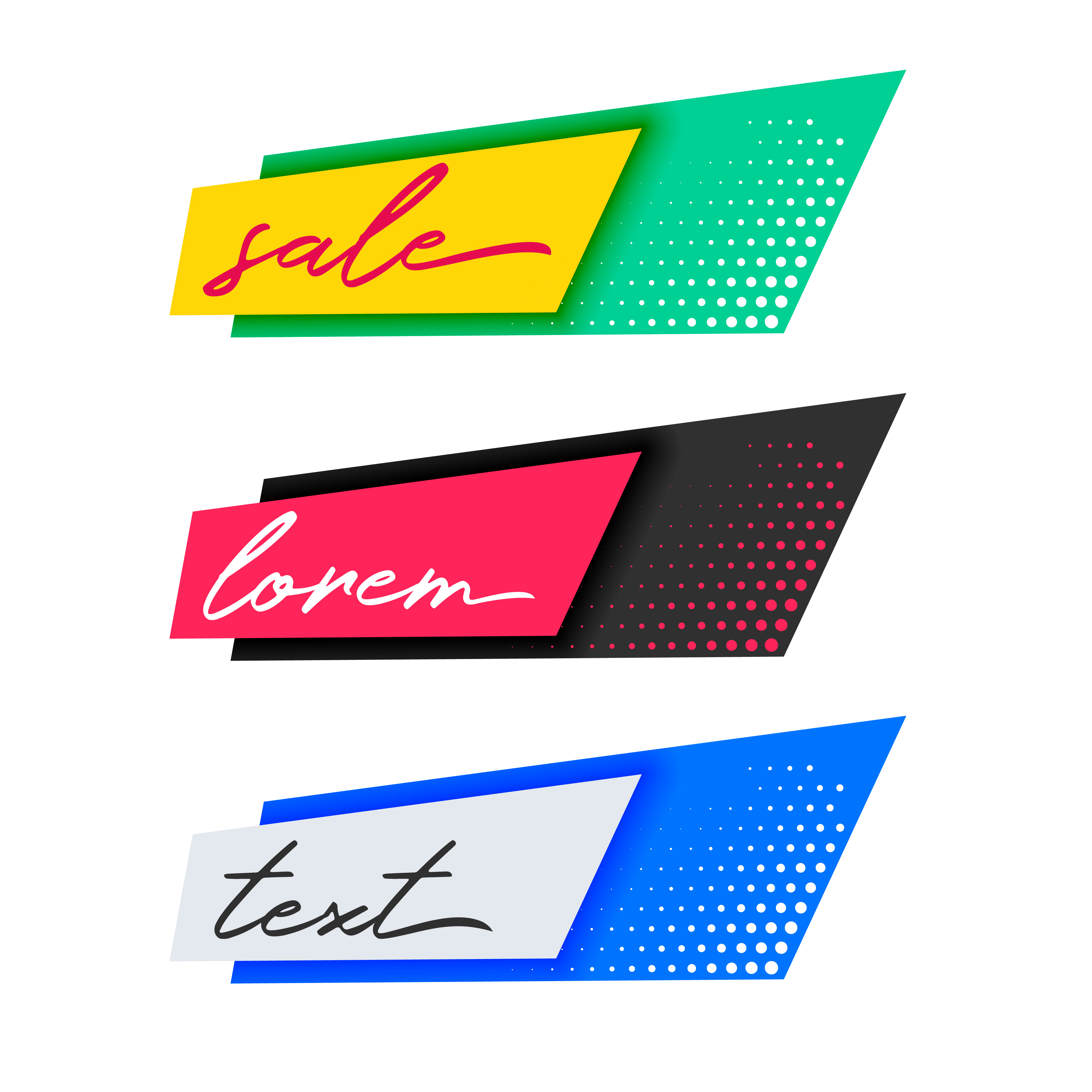 Free vector banner templates